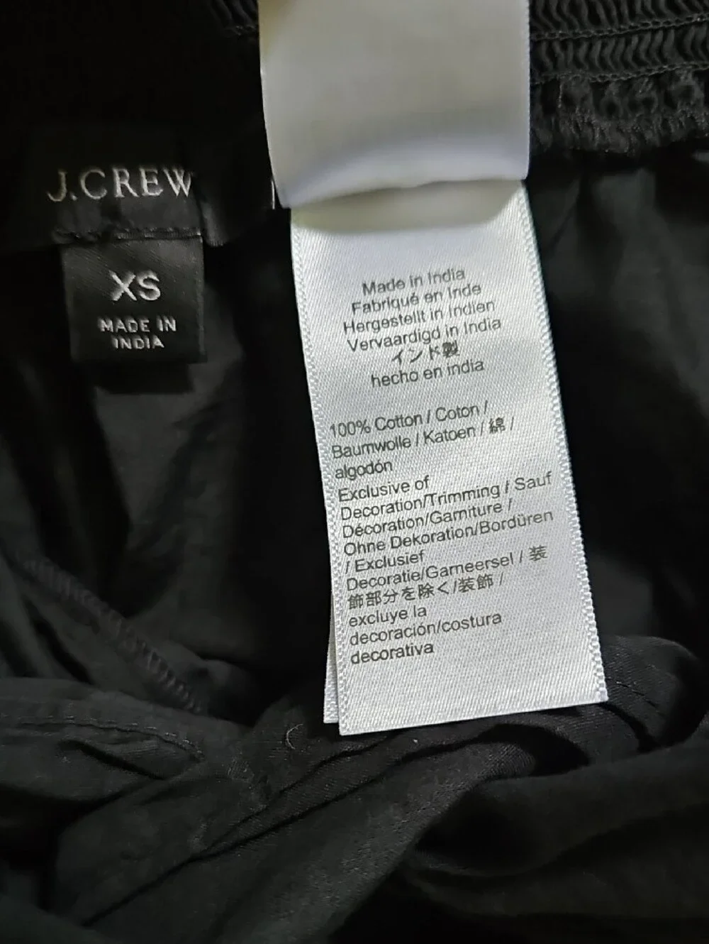 J. Crew Black and White Sarong Skirts — Black and Lightweight White
